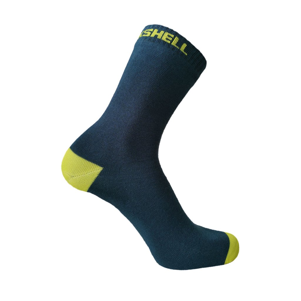 DexShell Ultra Thin Crew Navy-Lime wasserfeste Socken