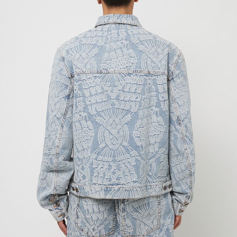 Daily Paper Settle Macrame Denim Jacket light blue