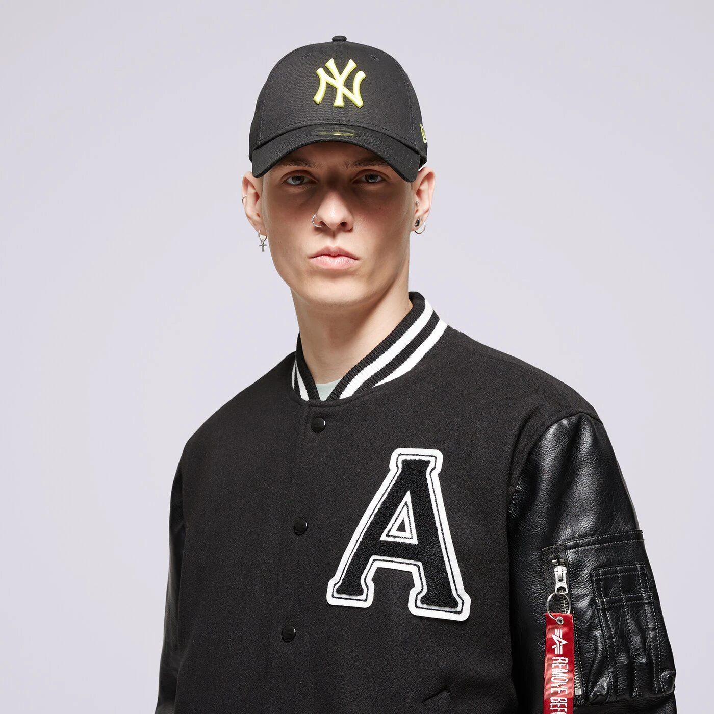 ALPHA INDUSTRIES JACKE PU COLLEGE JACKET Schwarz