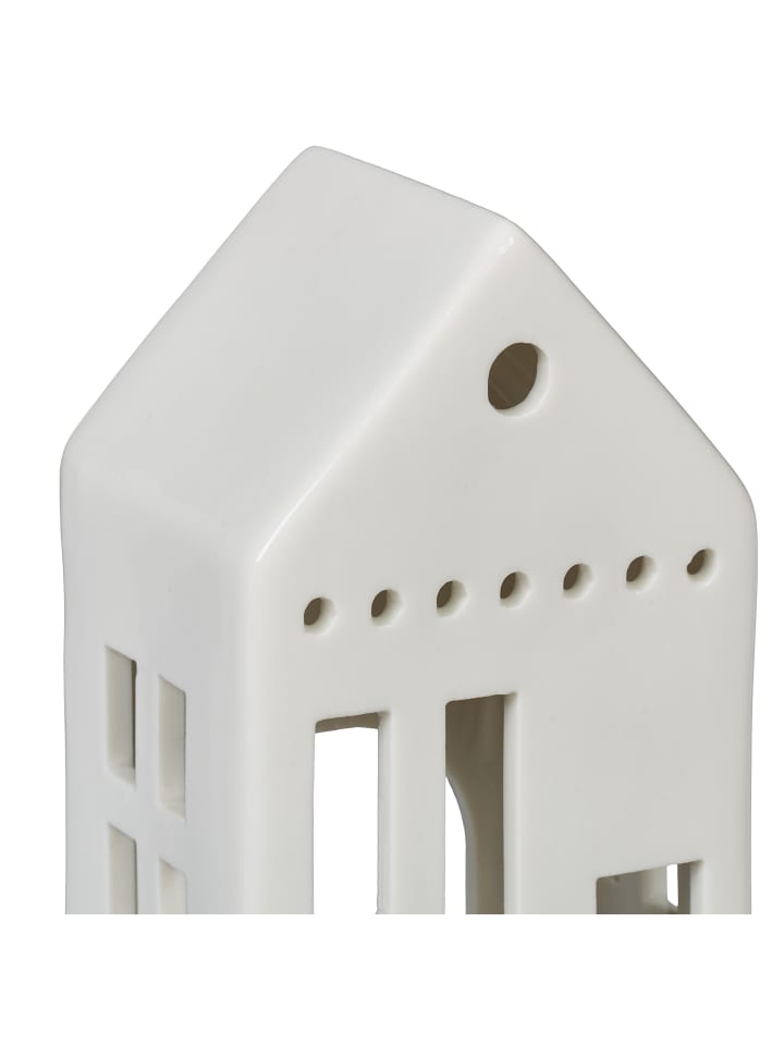 relaxdays Teelichthaus in Weiß - (B)7 x (H)12 x (T)6 cm günstig kaufen onesize
