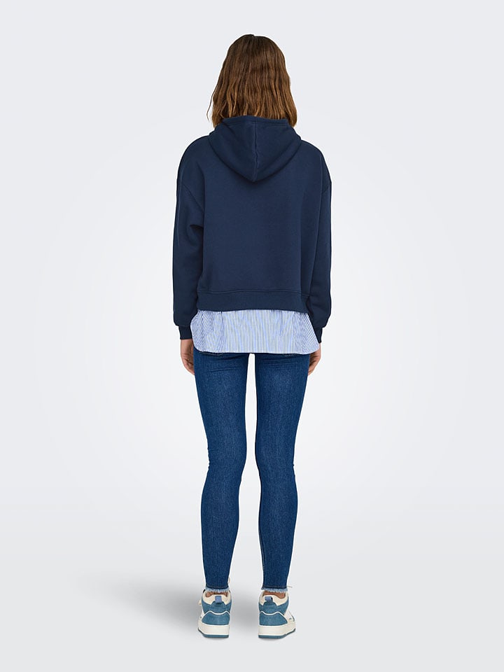 ONLY Hoodie in Dunkelblau günstig kaufen