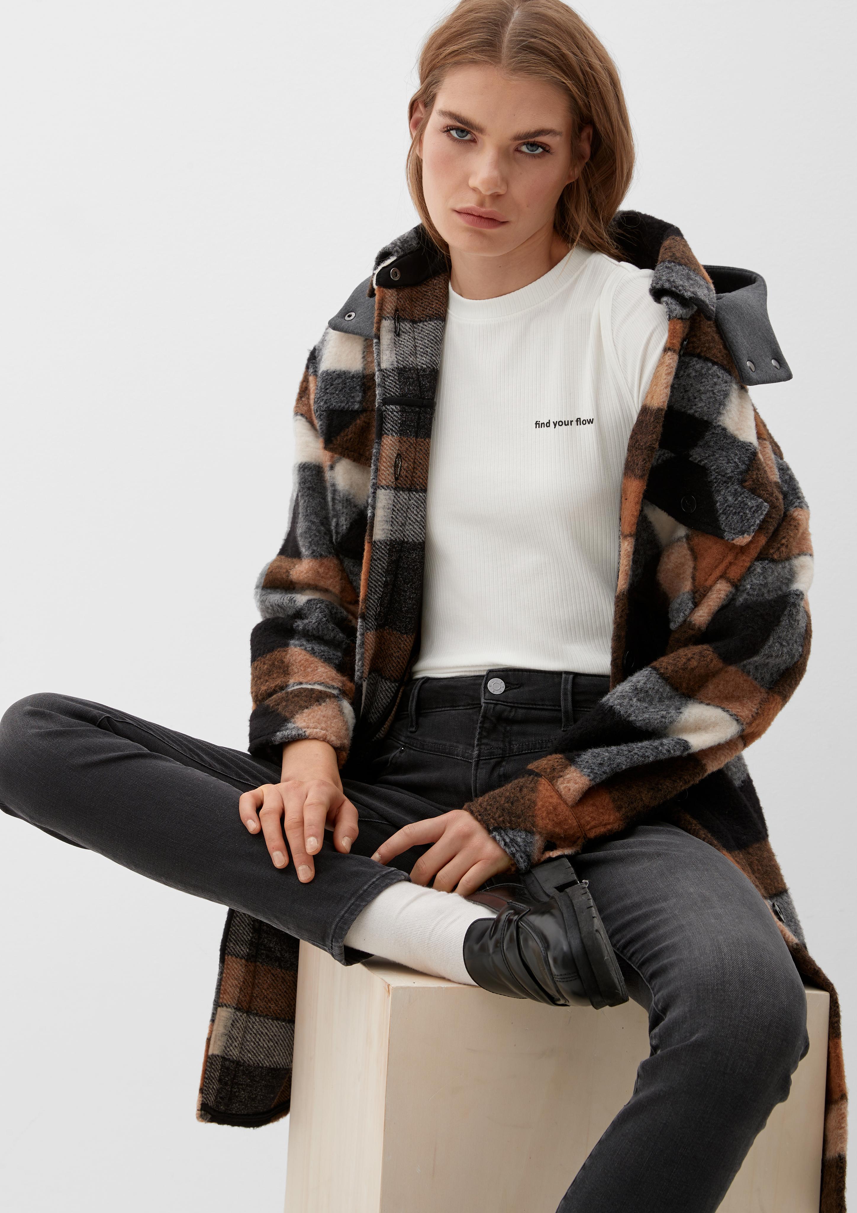 Shirt mit Rippstruktur  2122352-0210