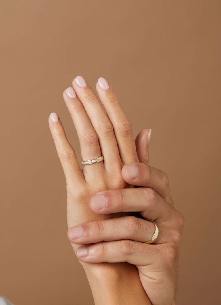 Diamond Point  Geelgouden ring Wedding