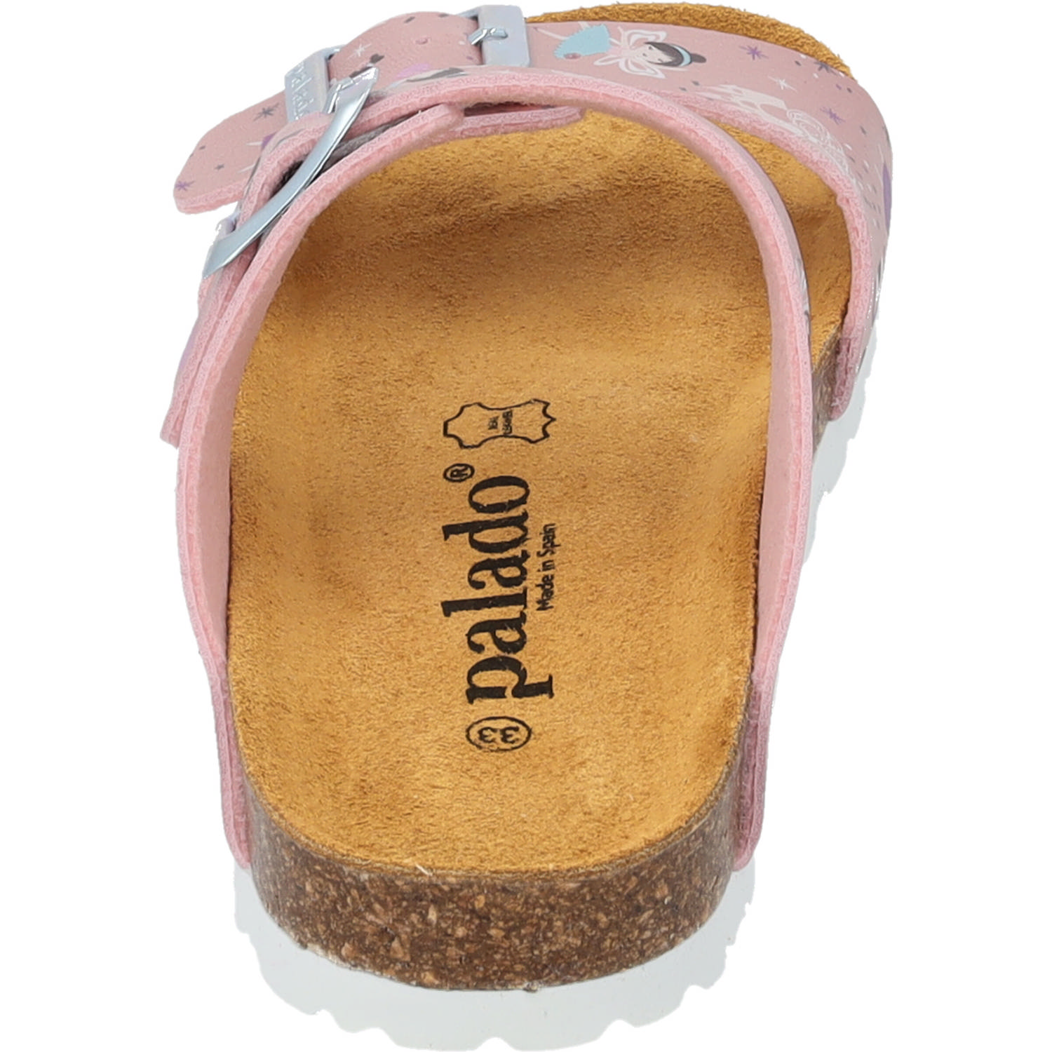 Palado Kids Samos G Print, Pantoletten, Kinder, Rosa Metallic Fairy