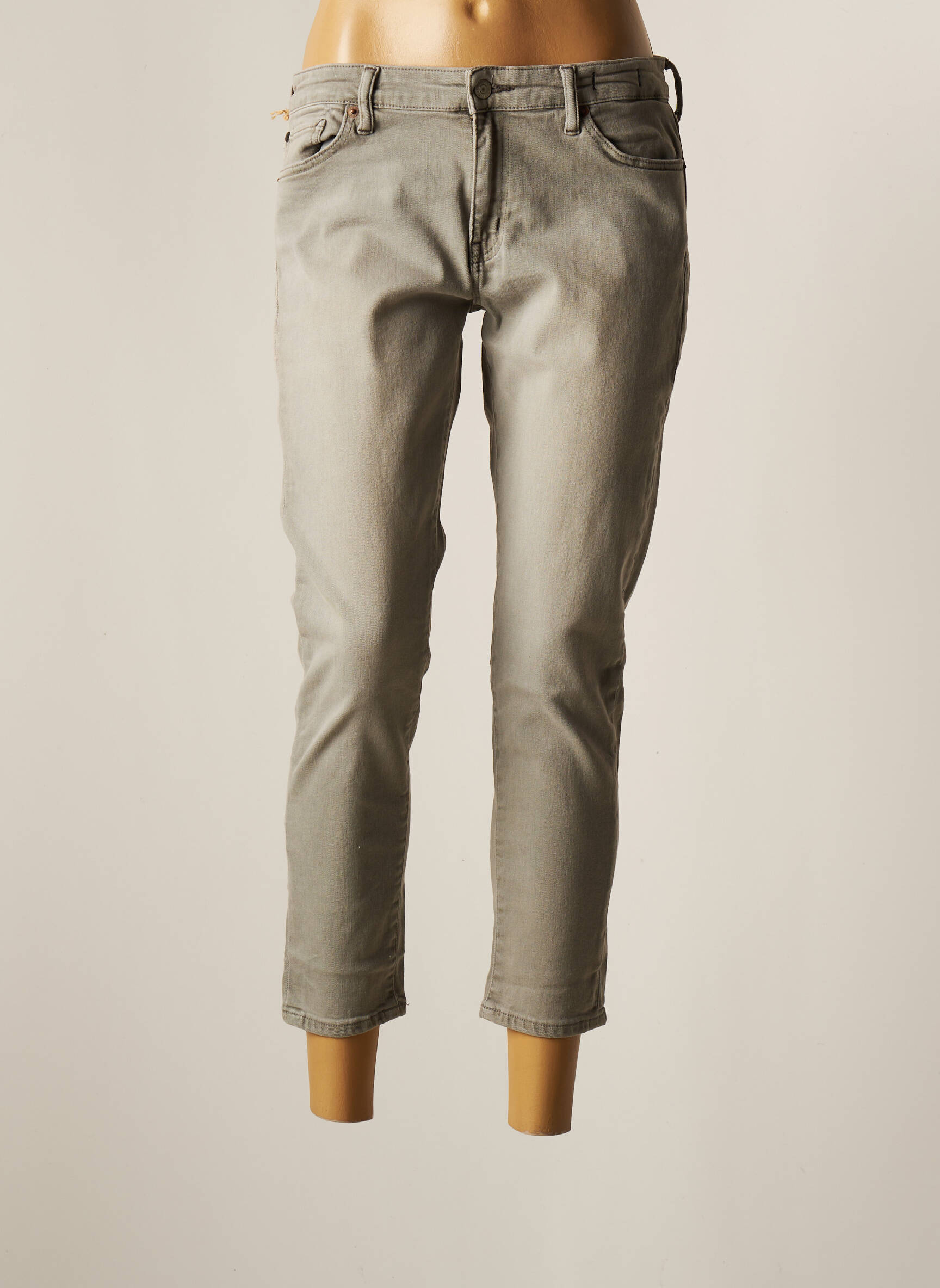 Ralph Lauren Jeans Skinny Femme couleur gris