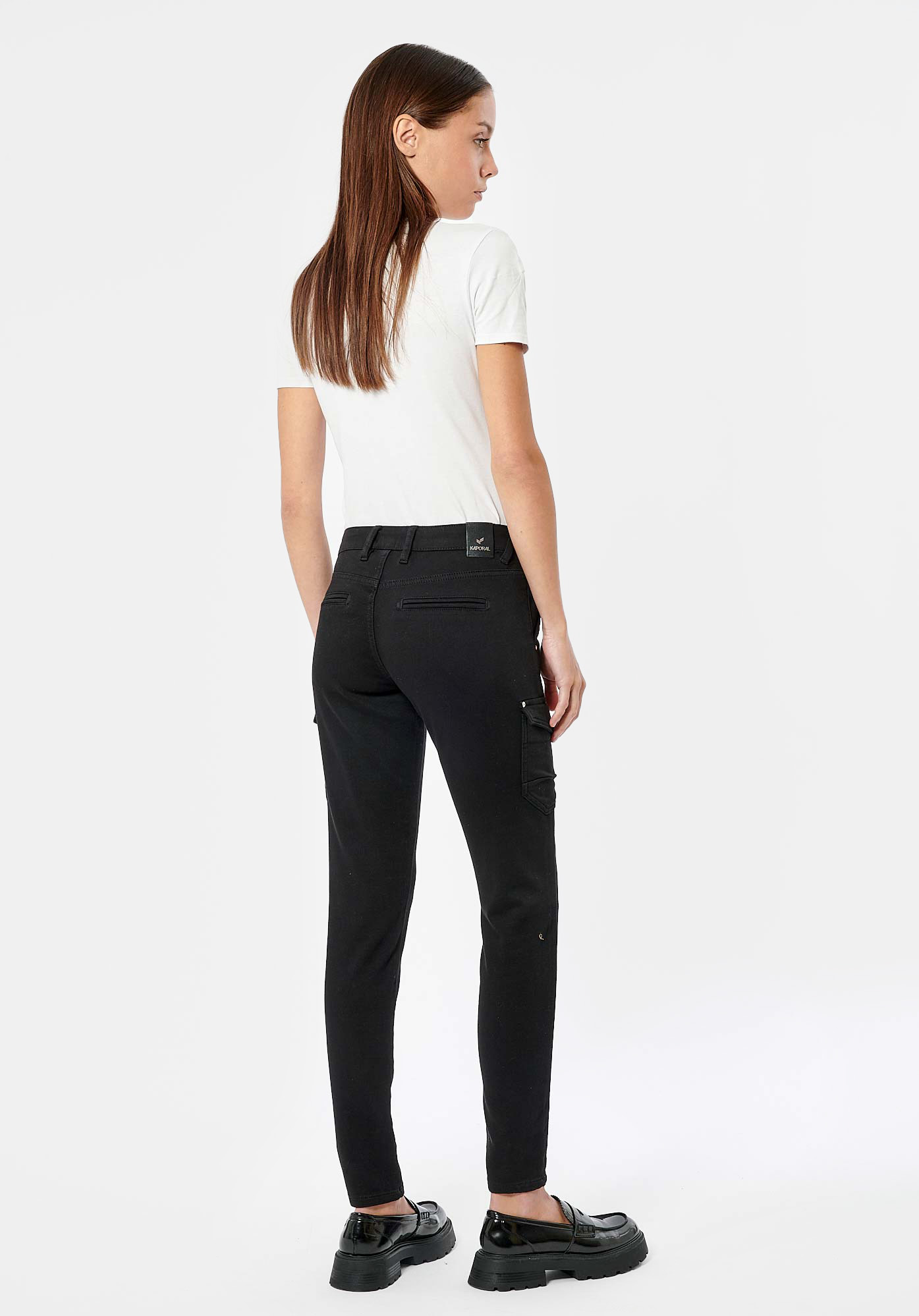 DERA   Jean slim noir femme
