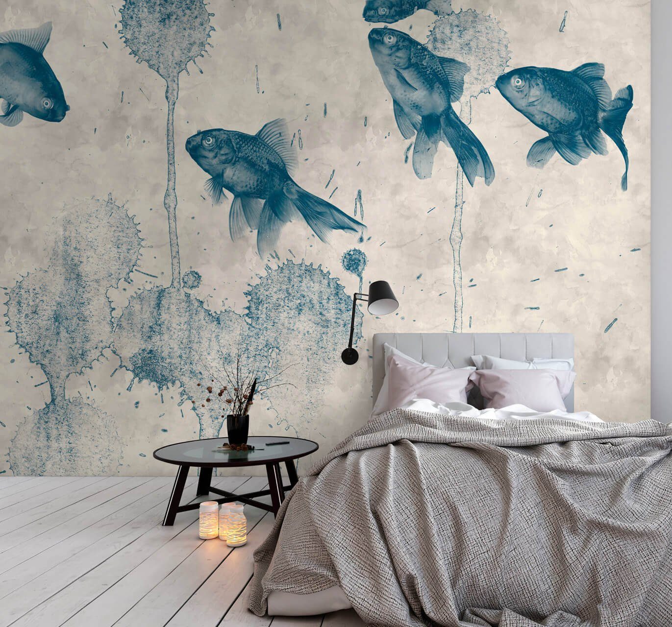KUNSTLOFT Vliestapete Pond 1 4x2.7 m, leicht glänzend, lichtbeständige Design Tapete