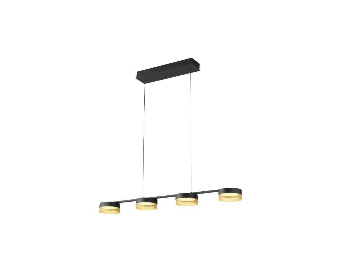 HELL LED Pendelleuchte Mesh 4-flg