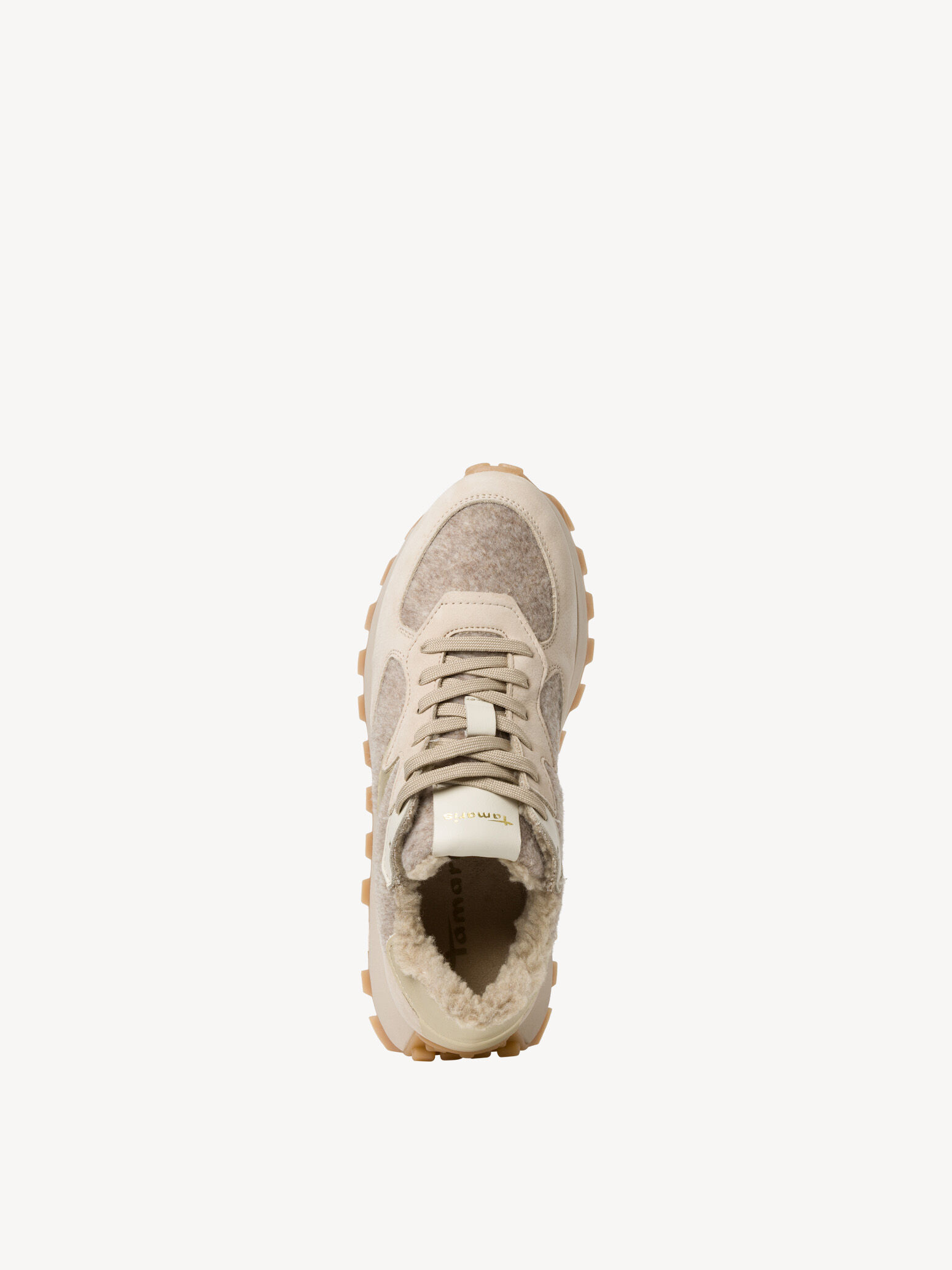 Basket en cuir - beige