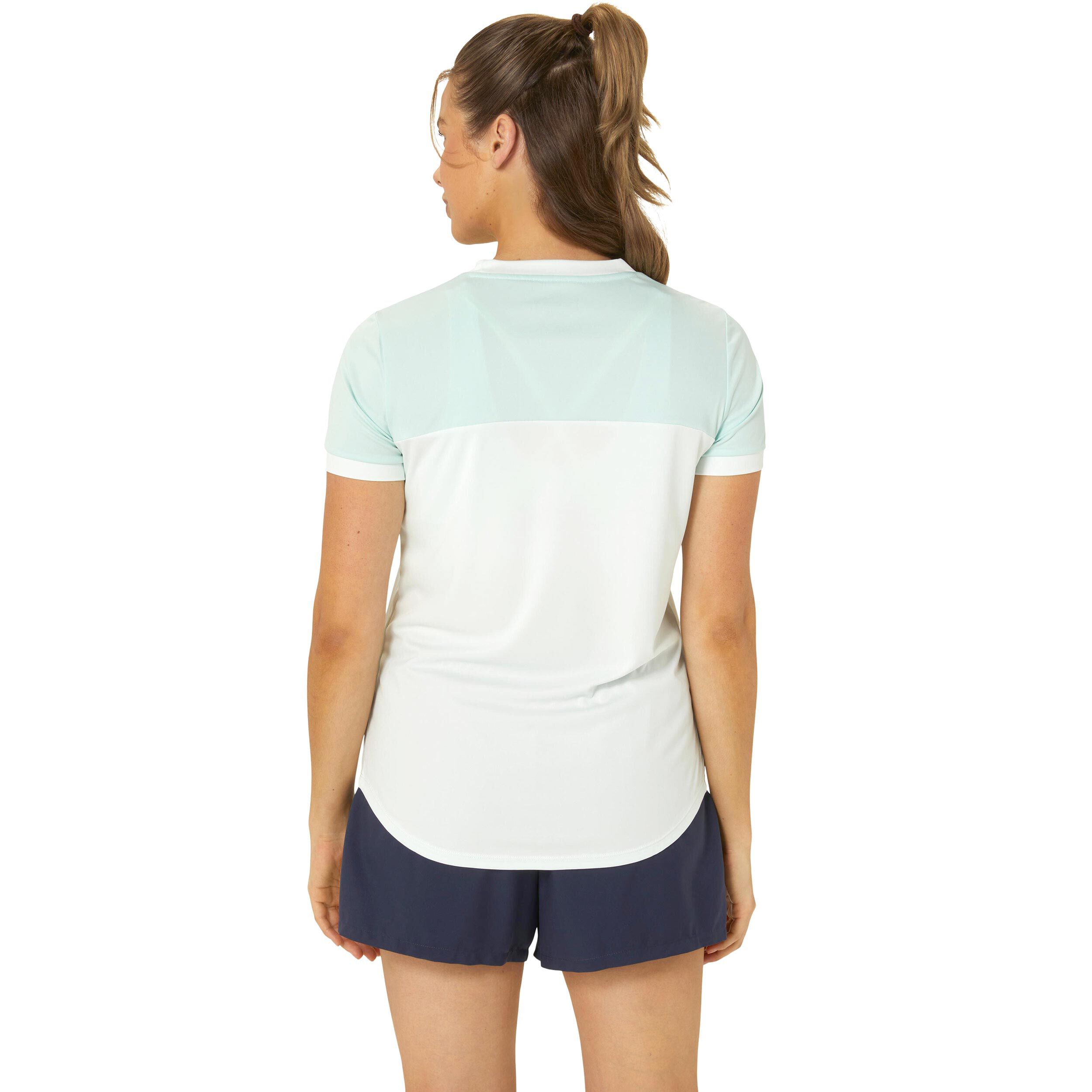 Court T-Shirt Damen - Weiß, Mint