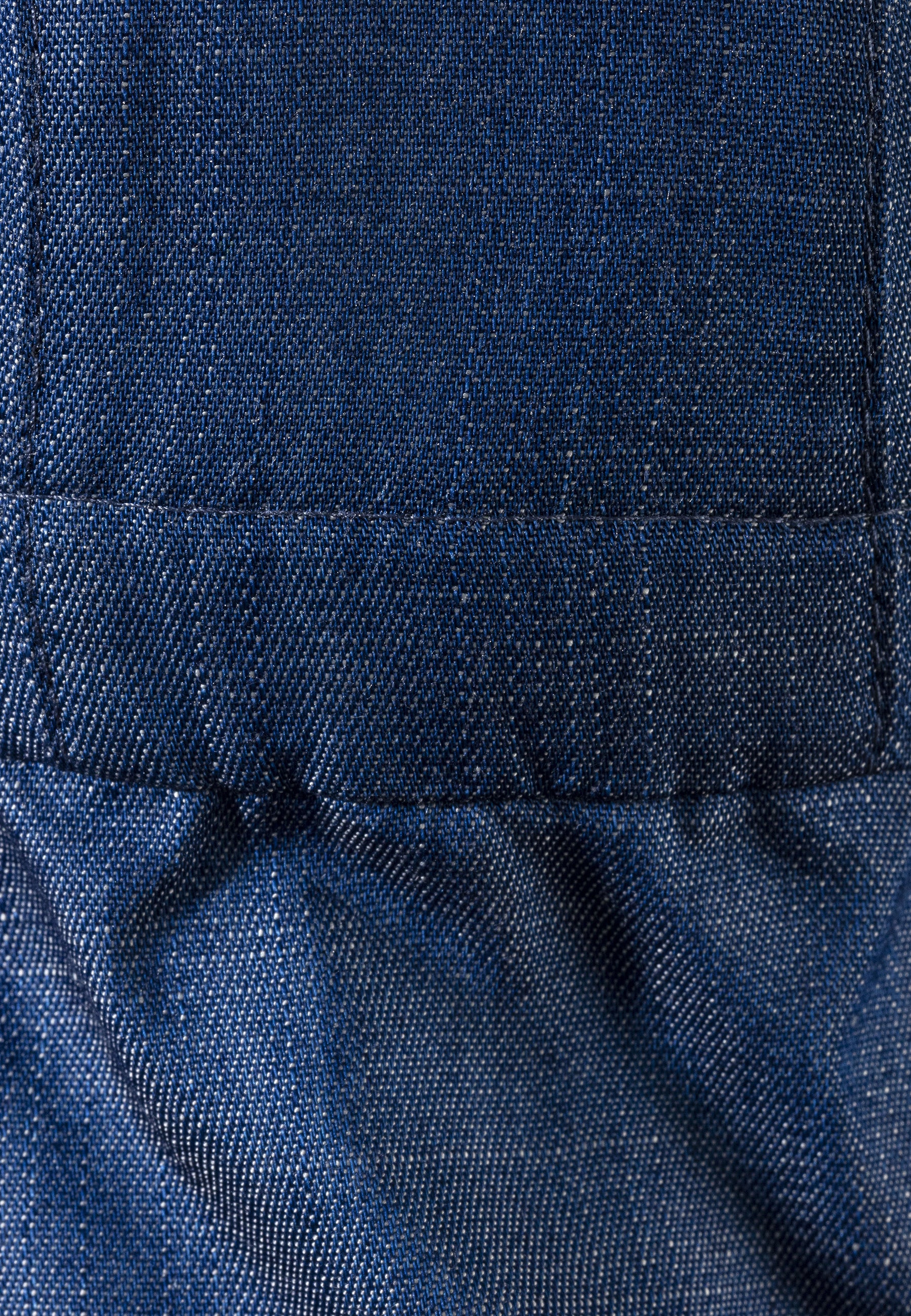 Schirmmütze mit Nackenschutz aus leichtem Jeansstoff