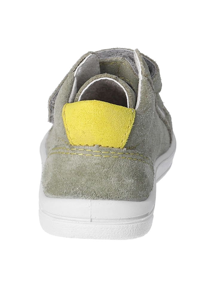 PEPINO Leder-Boots in Grau/ Gelb günstig kaufen