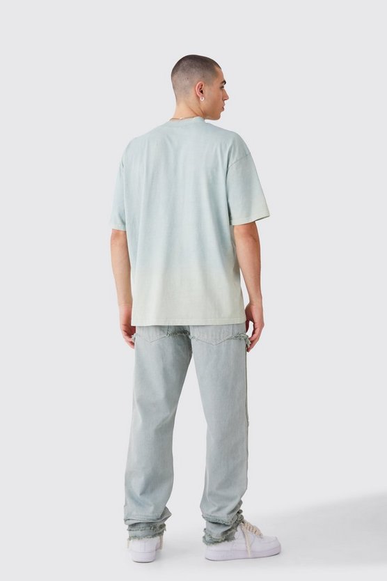 Oversize T-Shirt mit Farbverlauf