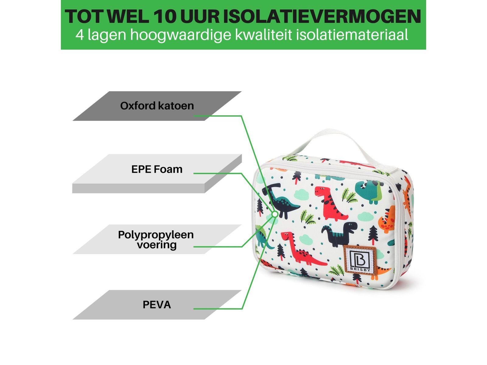 Brisby Dinosaurier 1,5 Liter Kühltasche