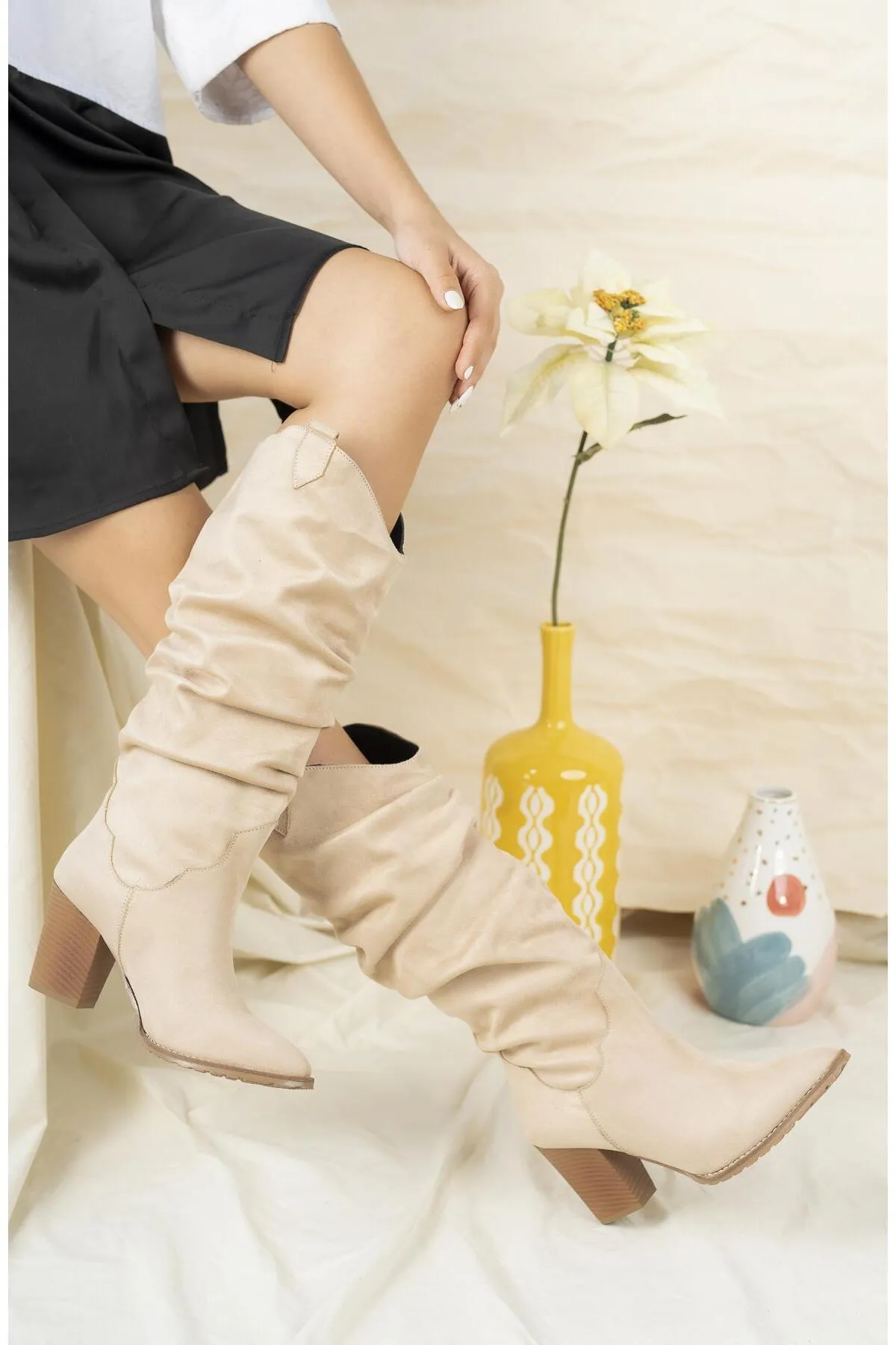 MUGGO  Ilkn05 Cowboy-Damenstiefel