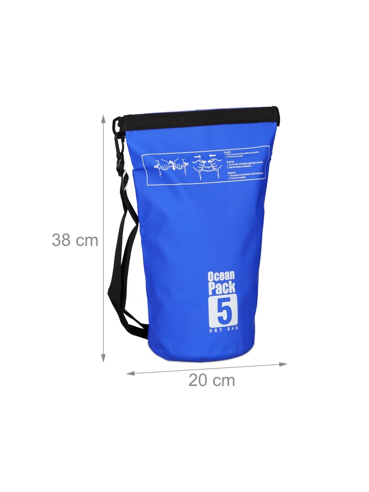 relaxdays Ocean Pack in Blau - 5 l günstig kaufen onesize