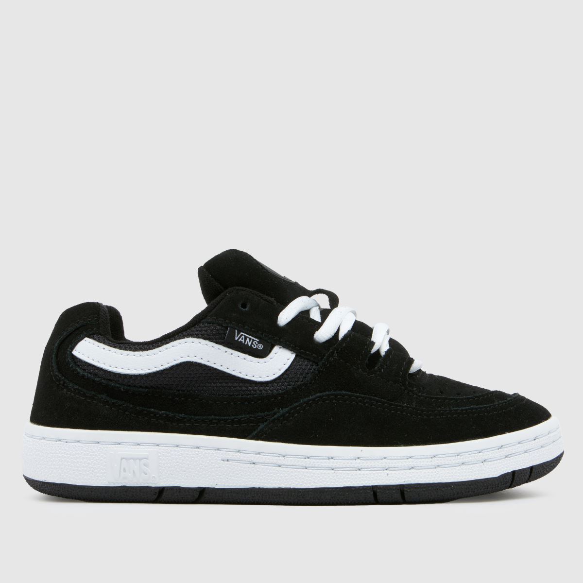 Črno-beli športni copati Vans Speed WS Youth