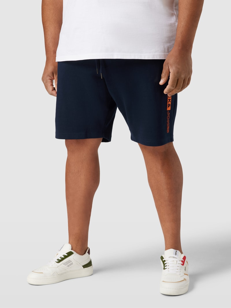 PLUS SIZE Sweatshorts mit Tunnelzug in dunkelblau