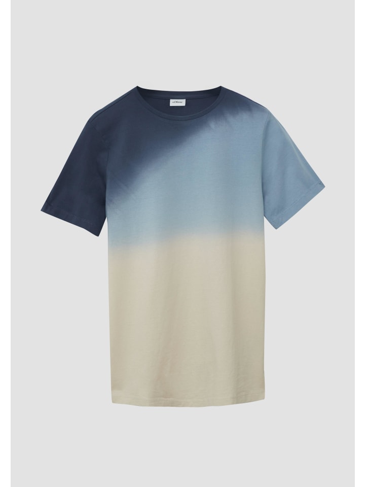 s.Oliver T-Shirt kurzarm in Blau günstig kaufen