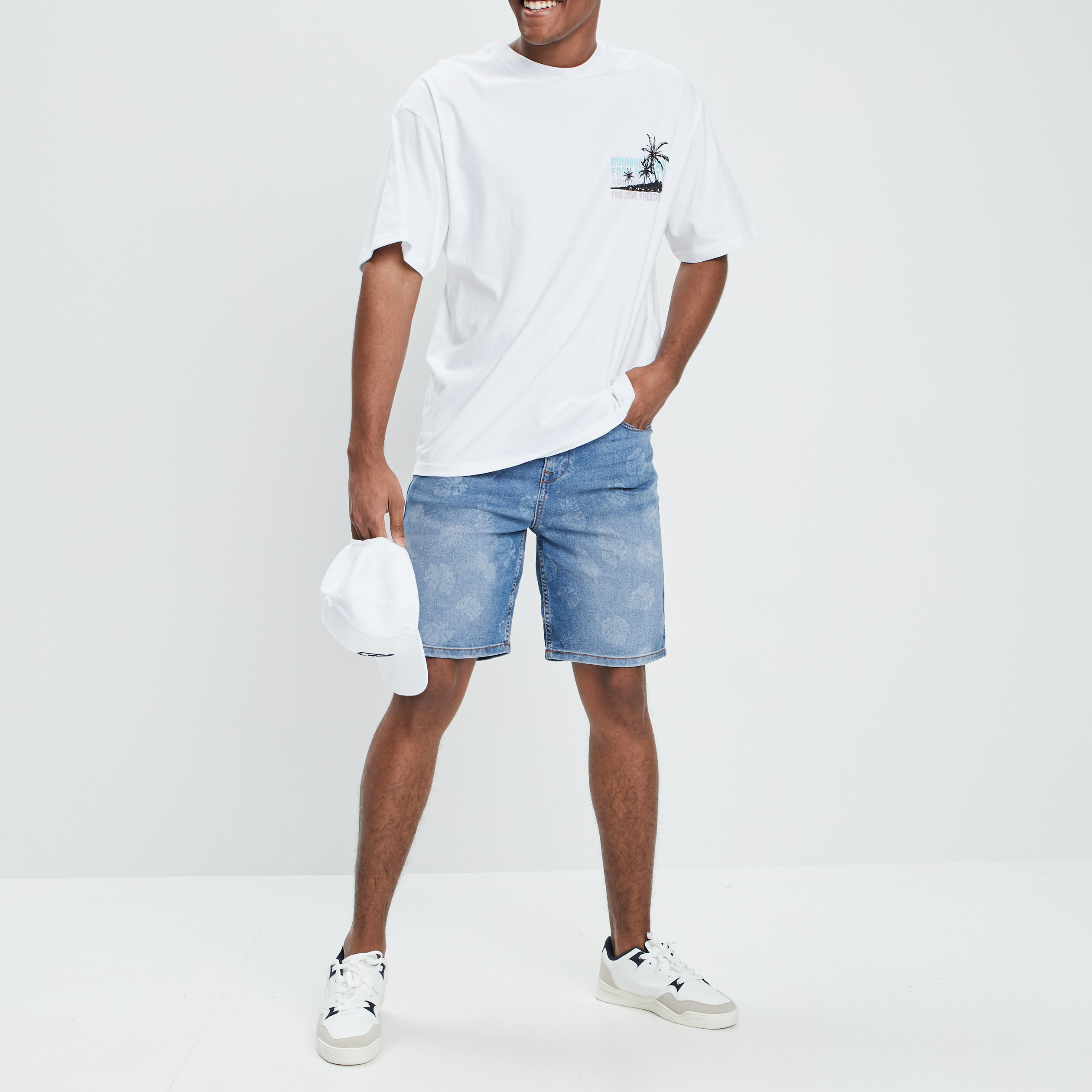 T-shirt manches courtes blanc homme | La Halle