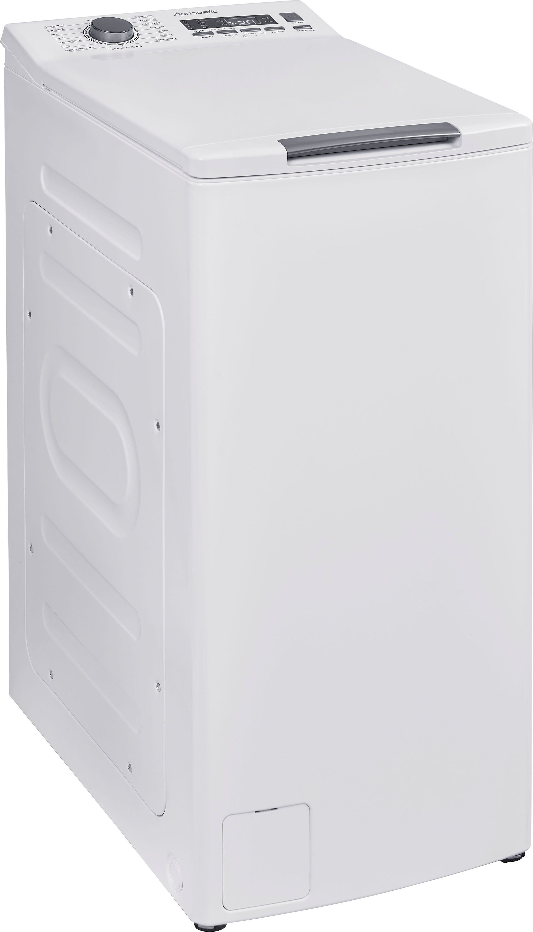 Hanseatic Waschmaschine Toplader HTW8013C, 8 kg, 1300 U/min, Mengenautomatik, Überlaufschutzsystem