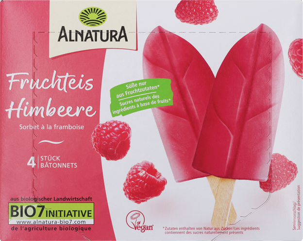 Alnatura Bio Fruchteis Himbeere vegan