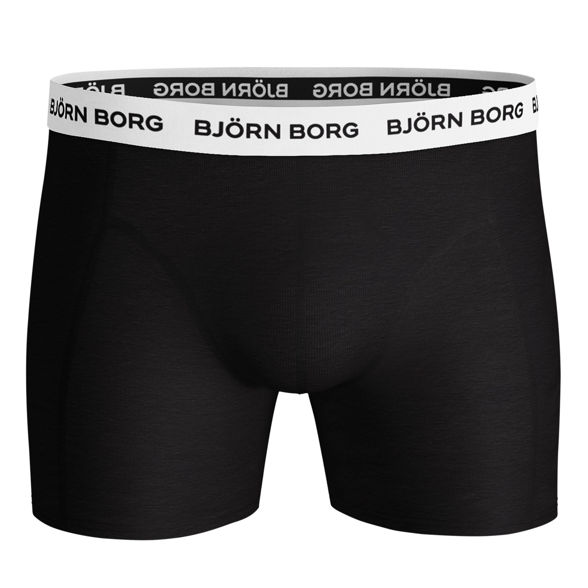 Björn Borg Contrast Solid Sammy 3er Pack Boxershorts schwarz
