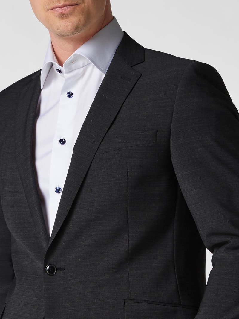 Slim Fit 2-Knopf-Sakko mit Stretch-Anteil 'Flex Cross' in anthrazit
