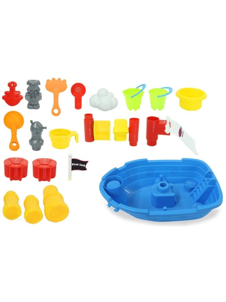 Jamara Sand- und Wasserspieltisch Pirat Jack 21 Teile in Mehrfarbig ab 2 Jahre günstig kaufen onesize