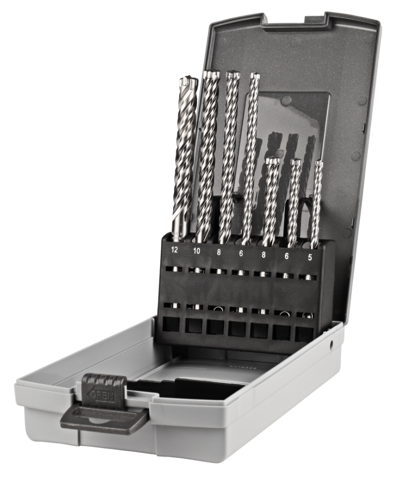 Makita Accessories E-14928 P4S: Set burghie pentru beton SDS-Plus, 7 piese