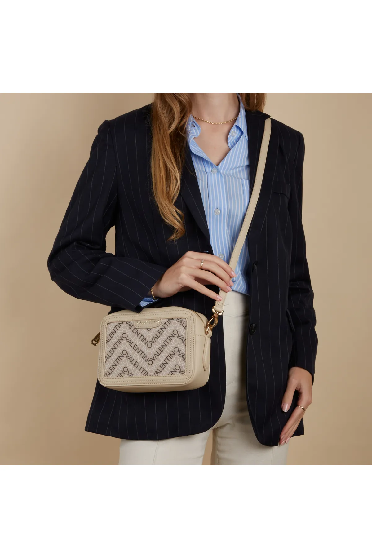 Valentino  Valentino Bags Blizzard Beige Umhängetasche VBS7DP08ECRUMULTI