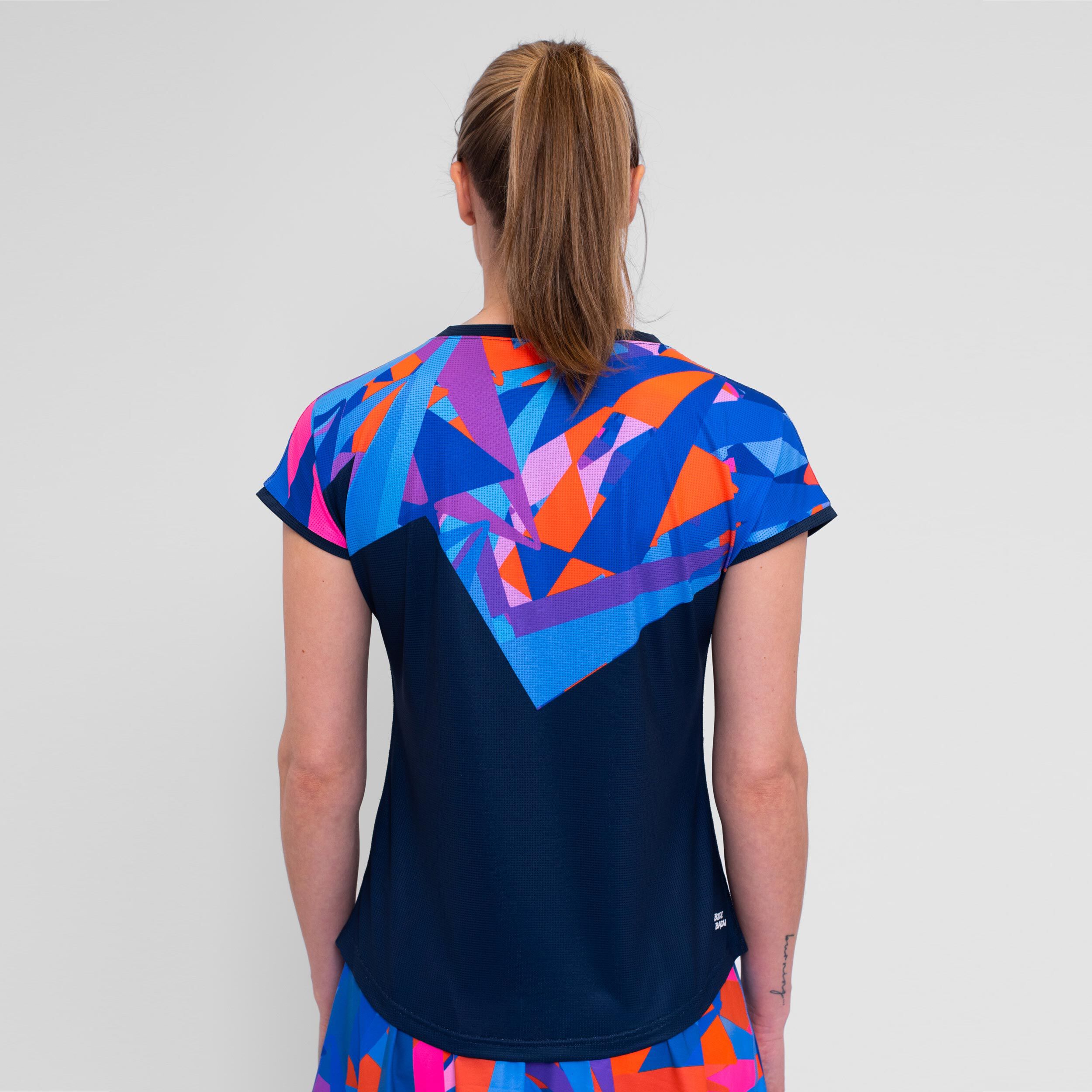 Spike T-Shirt Damen - Dunkelblau, Mehrfarbig