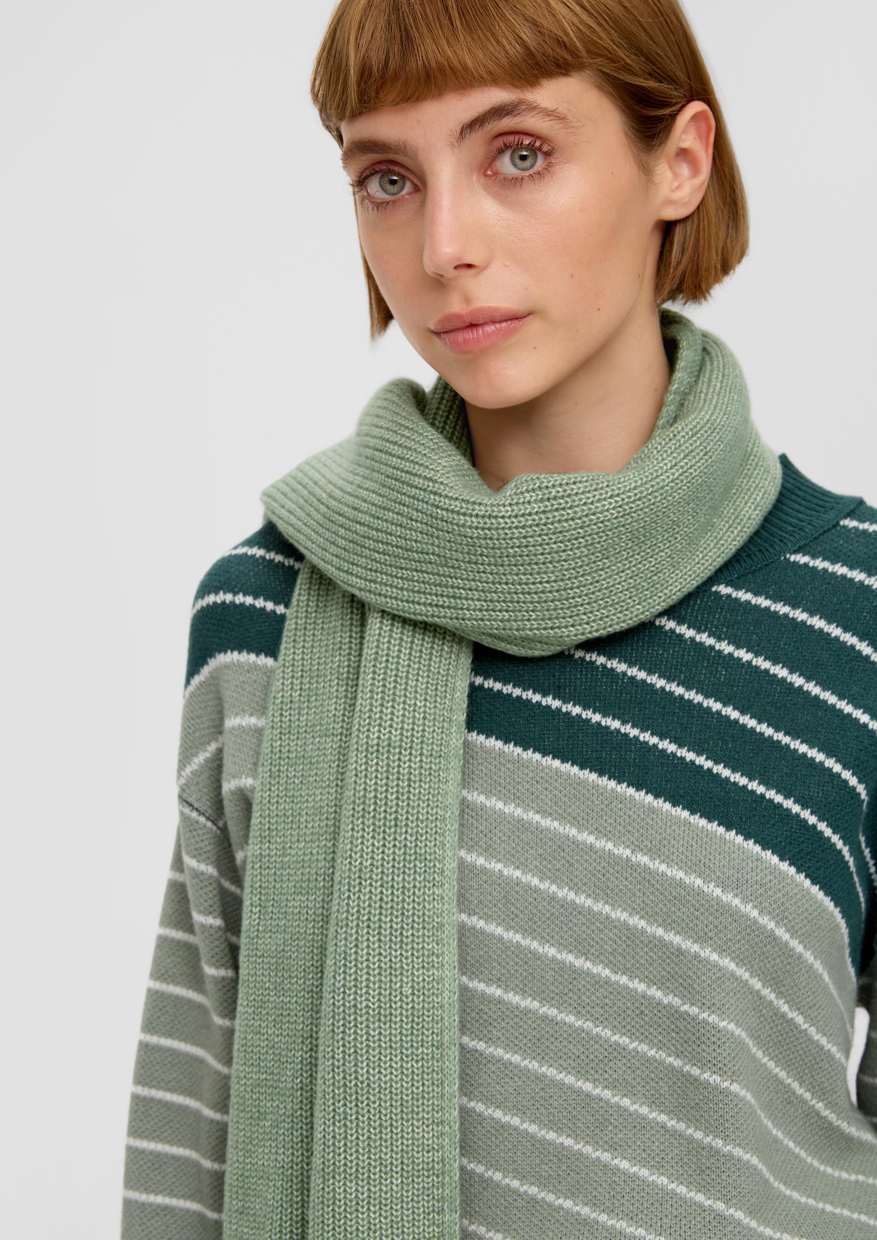 Schal in Rippstrick aus Wollmix  2133583-72X1