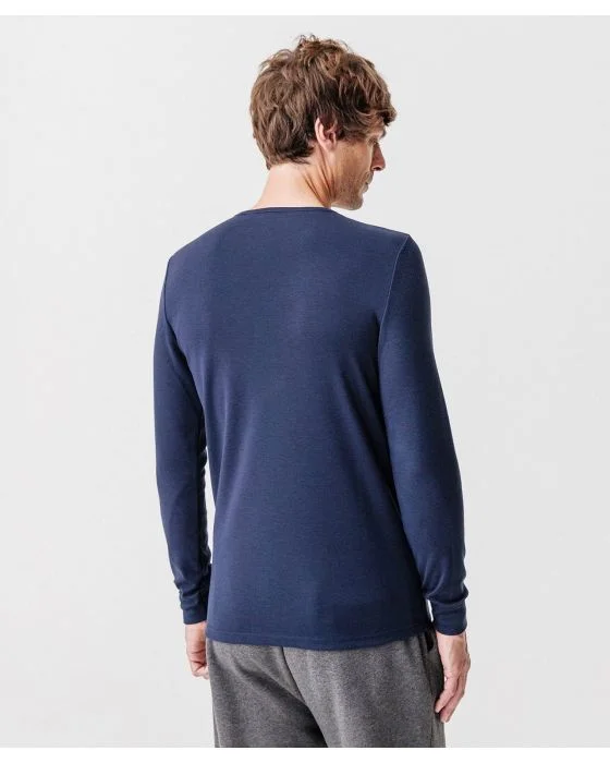 Tee-shirt col V, maille interlock Thermolactyl