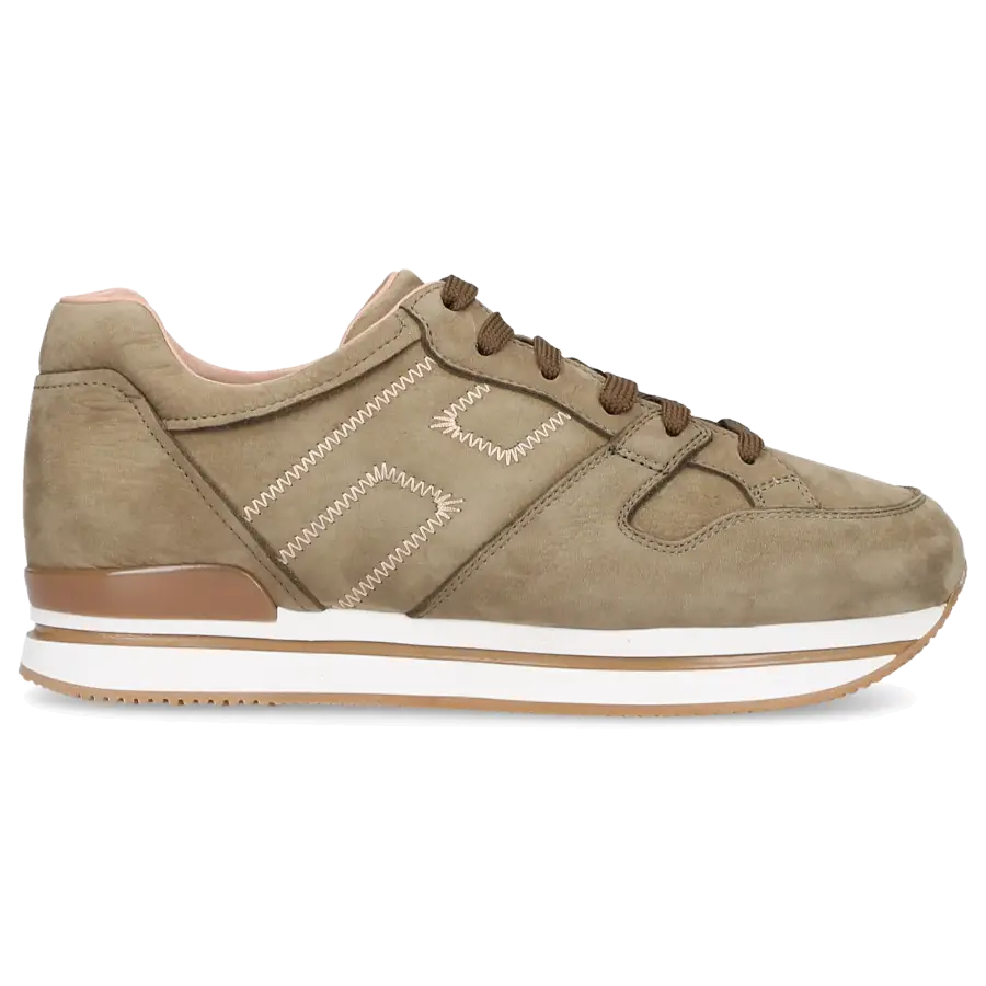 Hogan - Sneaker low H222 Veloursleder - grün
