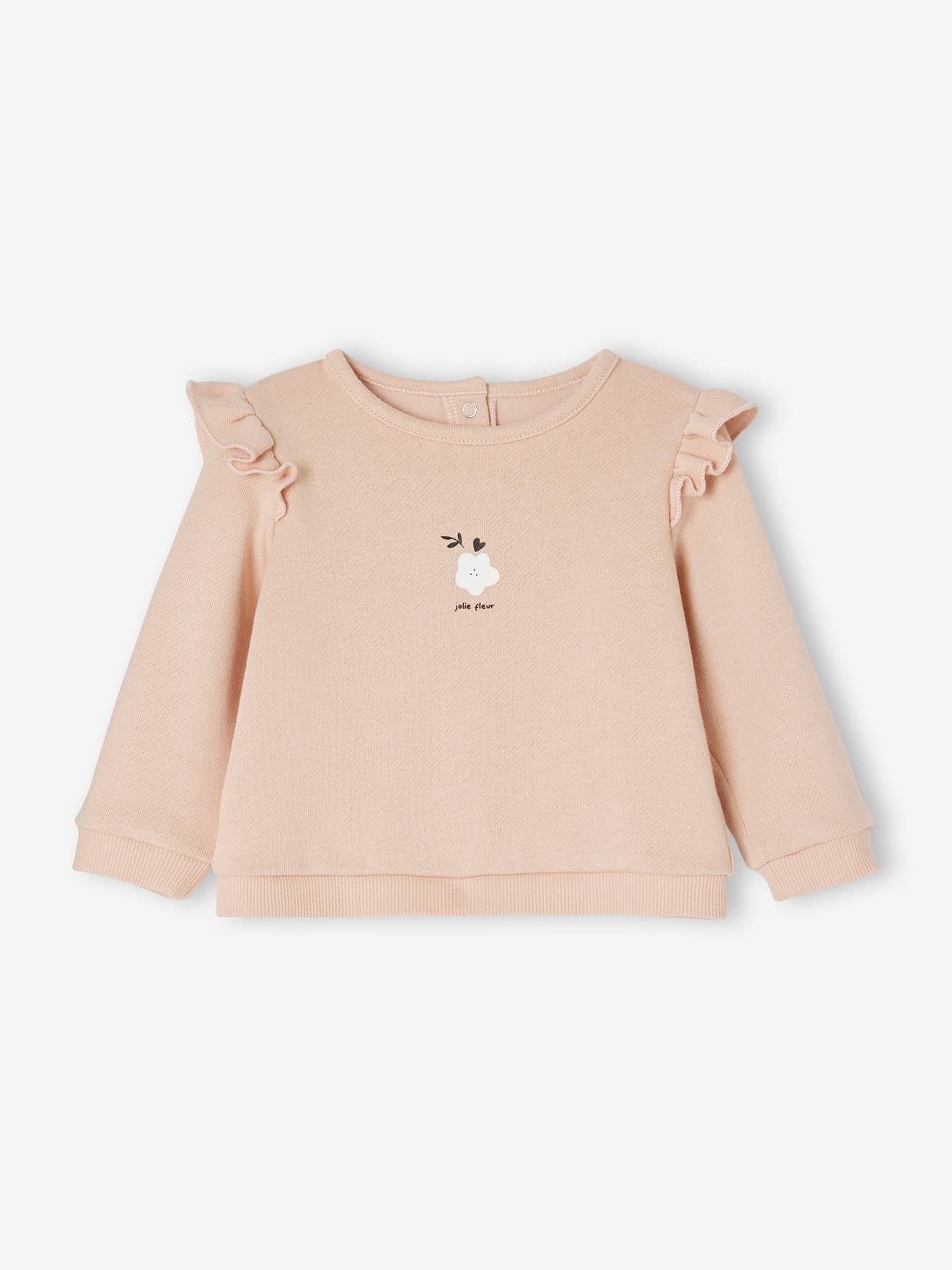 Vertbaudet Baby-Set: Sweatshirt & Hose - grau meliert