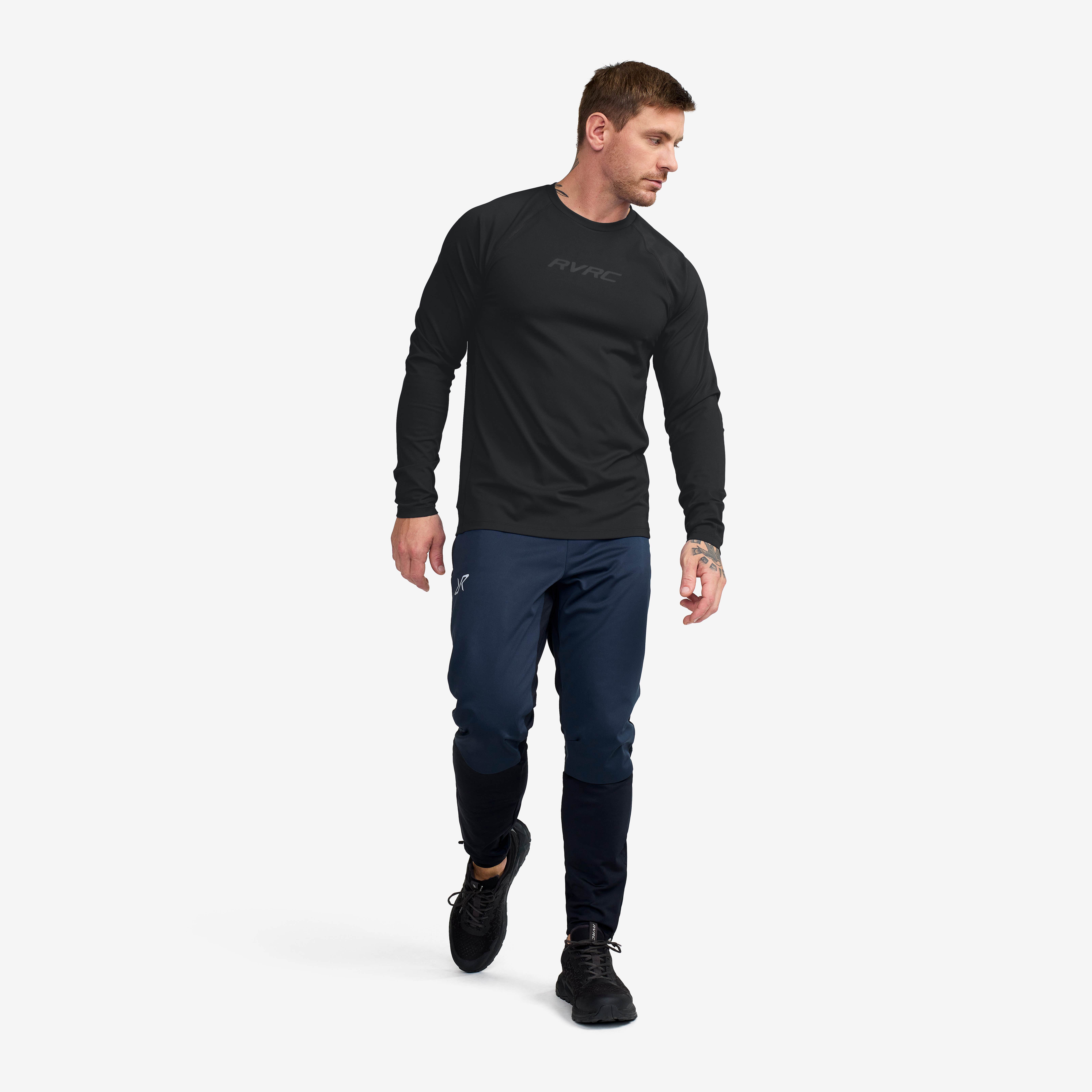 Prep Crew Neck Top Homme Black