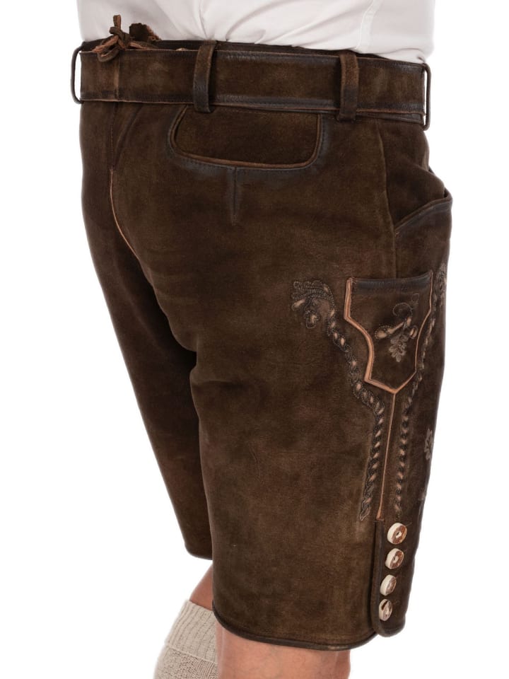 MADDOX Lederhose WALDKREUZ in braun günstig kaufen