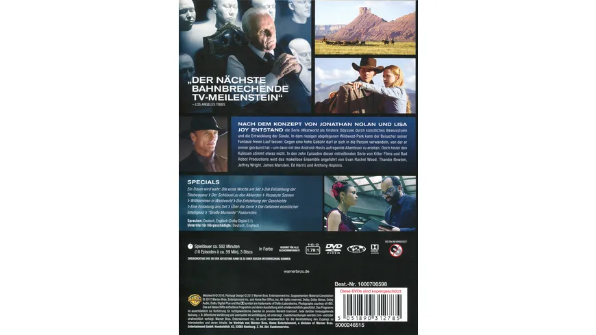 Westworld - Die komplette 1. Staffel  [3 DVDs]