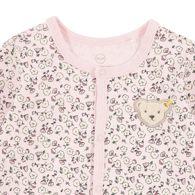 Strampler langarm, rosa für Mädchen