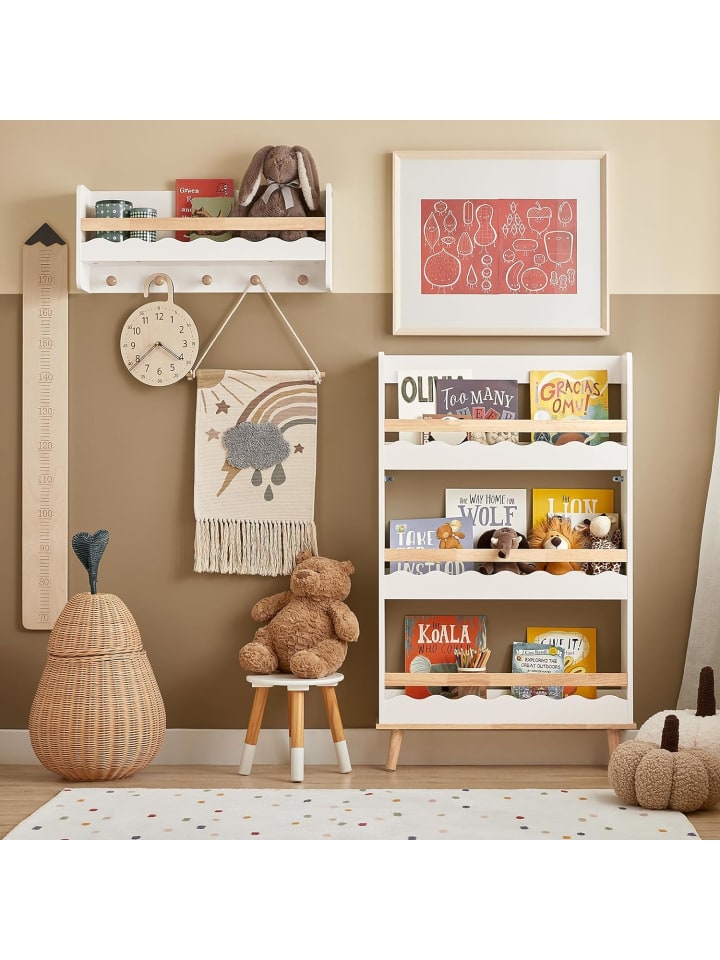 SoBuy Kinderregal in Weiß - (B)75 x (H)120 x (T)15cm günstig kaufen onesize