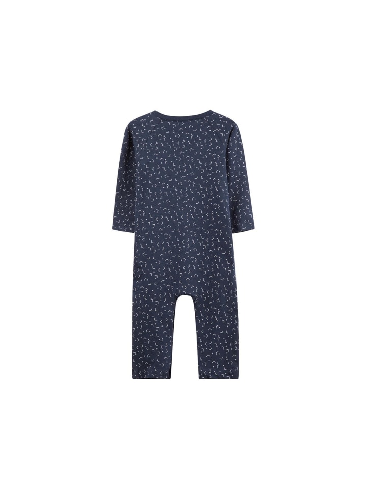 name it Unisex Baby Schlafstrampler mit Allover Print in Blau günstig kaufen