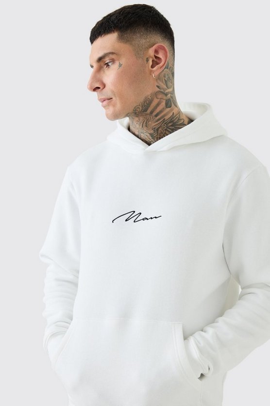 Tall Man Signature Hoodie in Weiß