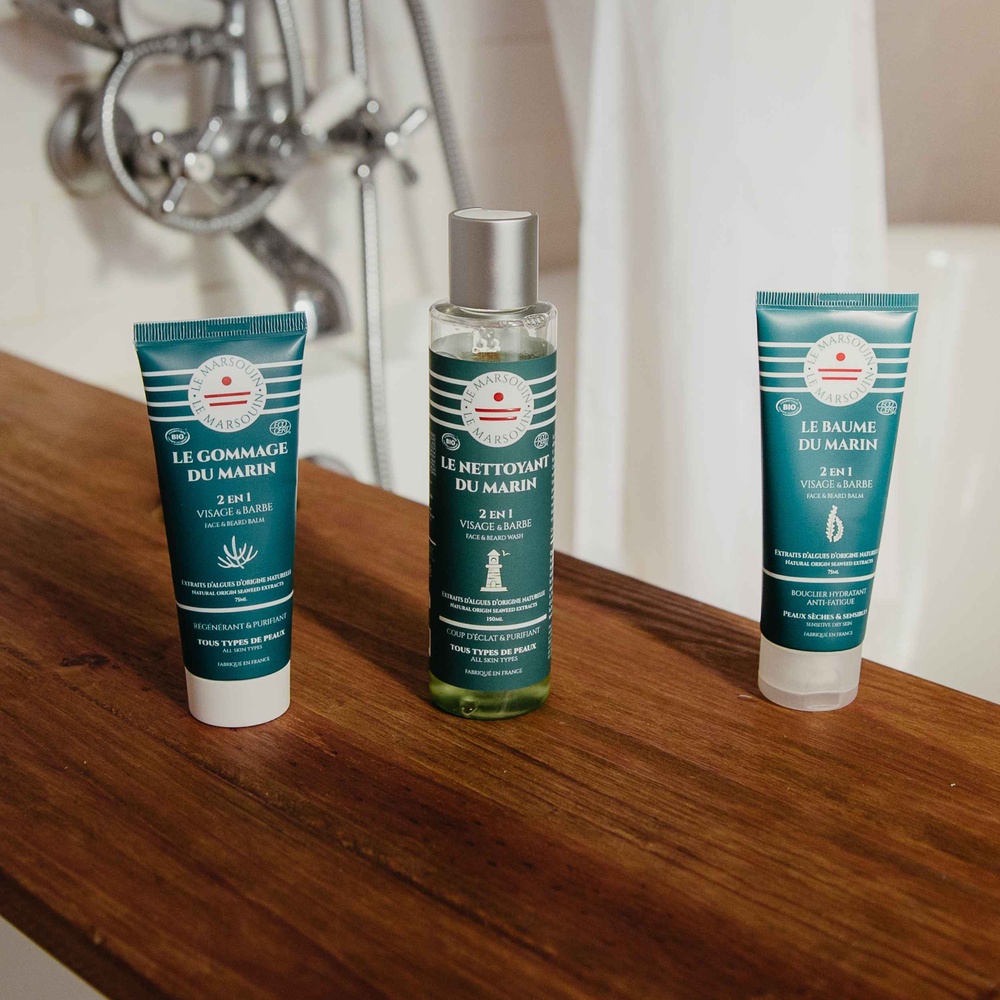 le marsouin Coffret visage Trio du Marin Coffret soin visage