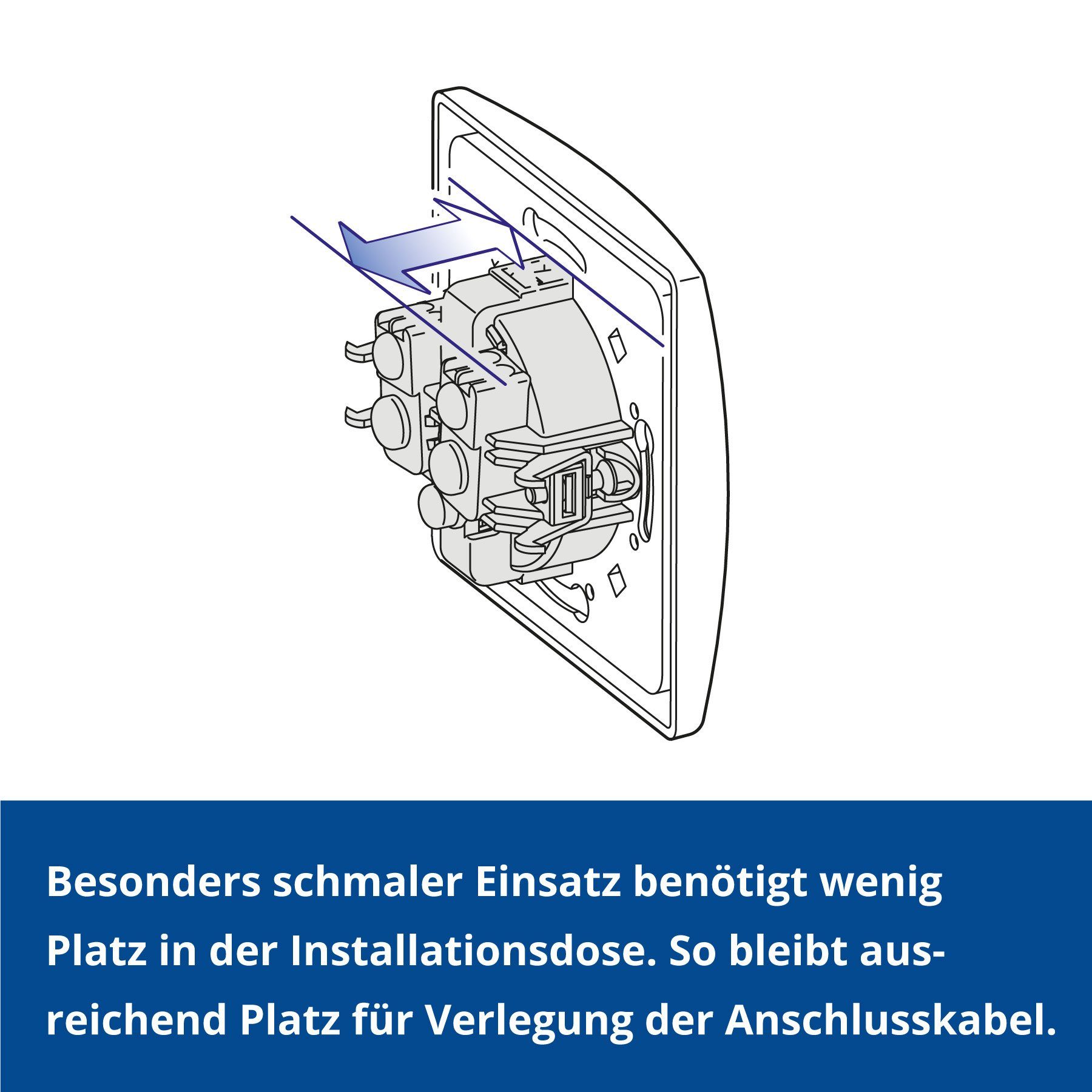 Aling Conel Lichtschalter PRESTIGE-Line Unterputz-Taster