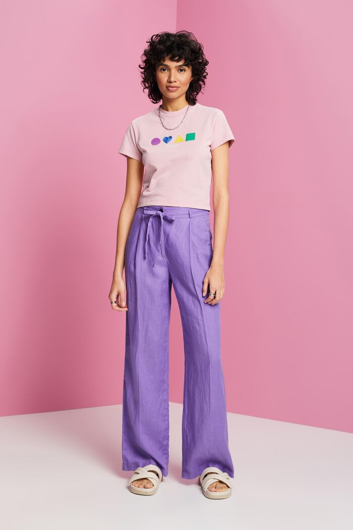 T-Shirt aus Bio-Baumwolle mit geometrischem Print