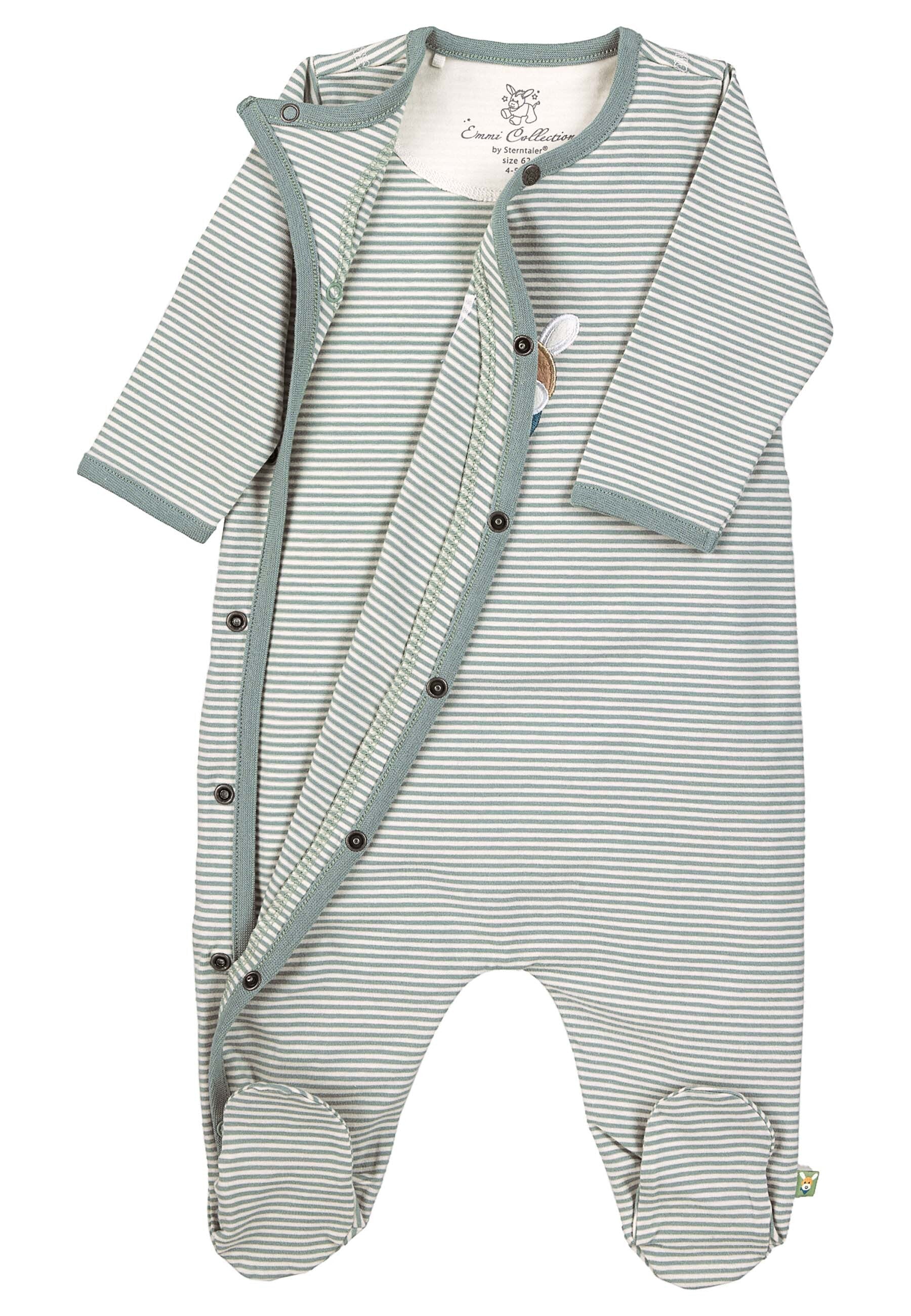 GOTS Strampler-Einteiler Esel Emmi, Single Jersey