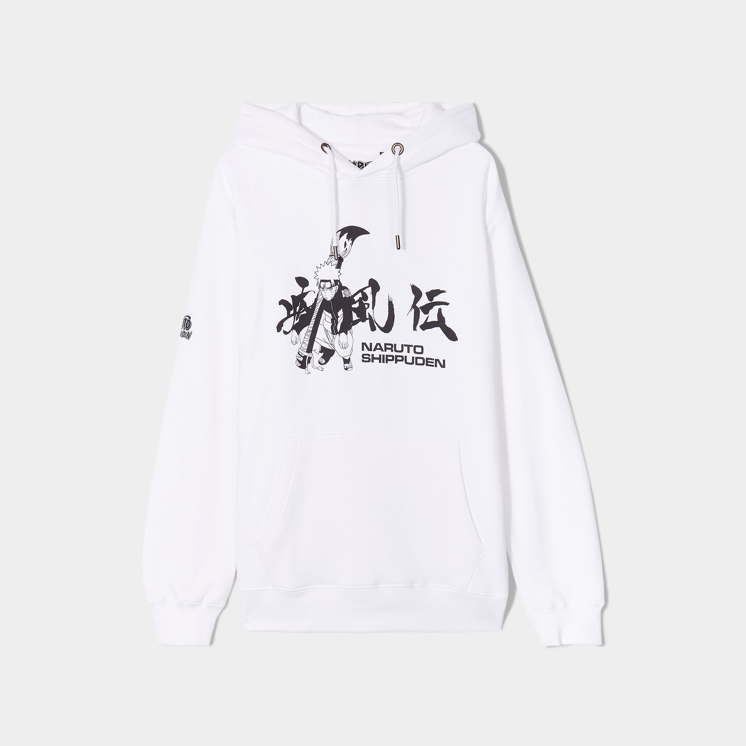 Sweat à capuche hoodie Naruto blanc homme | La Halle