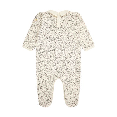 Strampler langarm, beige für Mädchen