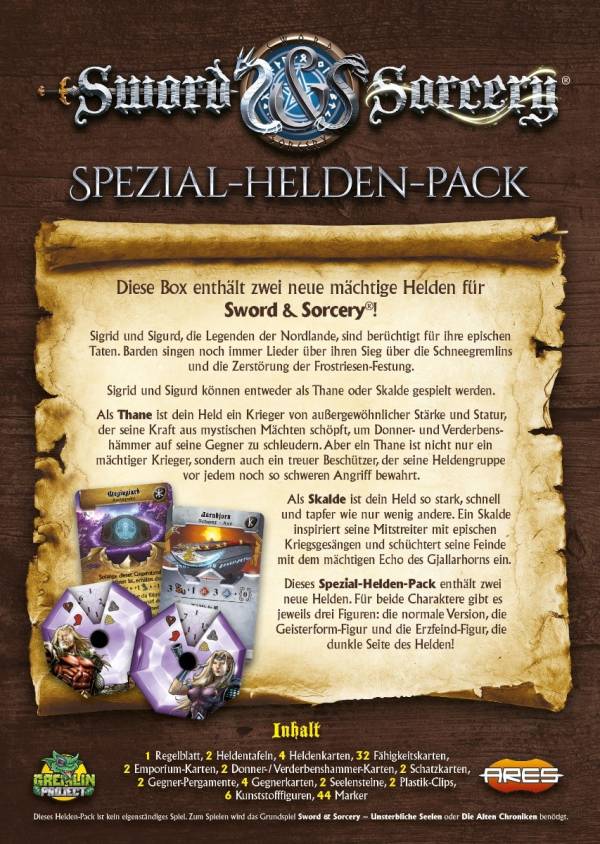 Sword & Sorcery: Die Alten Chroniken - Sigrid/Sigurd Spezial-Helden-Pack (Erw.)
